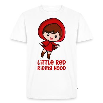 Petit chaperon rouge - T-shirt Premium bio Homme - blanc - Devant - Nico (187cm)