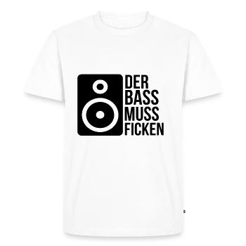 Techno House Rave Raver Techno Music - Men's Premium Organic T-Shirt - white - Front - Nico (187cm)