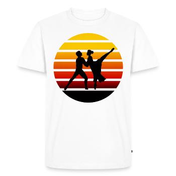 danse - T-shirt Premium bio Homme - blanc - Devant - Nico (187cm)