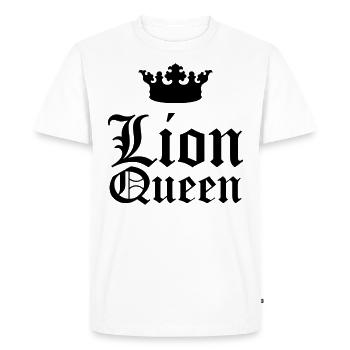 Lion Queen - Men's Premium Organic T-Shirt - white - Front - Nico (187cm)