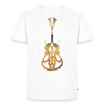 Guitare Surreal Golden - T-shirt Premium bio Homme - blanc - Devant - Nico (187cm)