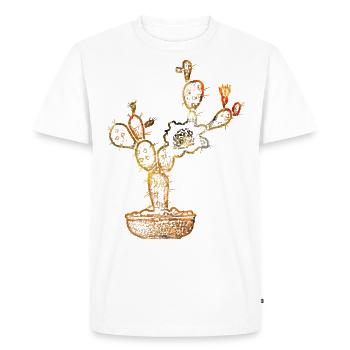 Cactus d’or - T-shirt Premium bio Homme - blanc - Devant - Nico (187cm)