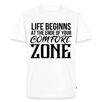 sportif - T-shirt Premium bio Homme - blanc - Devant - Nico (187cm)