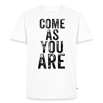 punk rock - Men's Premium Organic T-Shirt - white - Front - Nico (187cm)