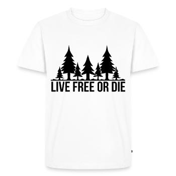 amoureux de la nature - T-shirt Premium bio Homme - blanc - Devant - Nico (187cm)