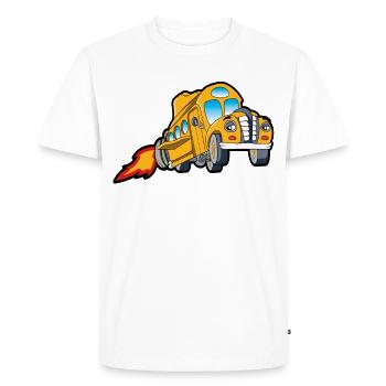 conducteur - T-shirt Premium bio Homme - blanc - Devant - Nico (187cm)