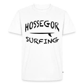 Spot de surf à Hossegor en France Idée cadeau - T-shirt Premium bio Homme - blanc - Devant - Nico (187cm)