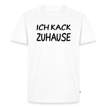 Je rentre chez moi - pour tous Heimscheisser - T-shirt Premium bio Homme - blanc - Devant - Nico (187cm)