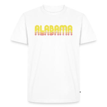 Alabama L’État de YellowHammer - T-shirt Premium bio Homme - blanc - Devant - Nico (187cm)
