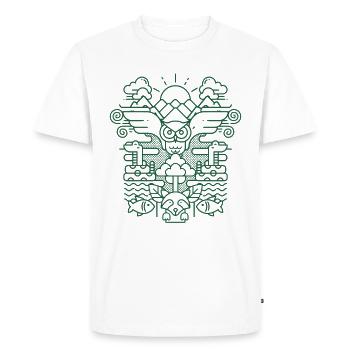 Je rêve d'écologie - T-shirt Premium bio Homme - blanc - Devant - Nico (187cm)