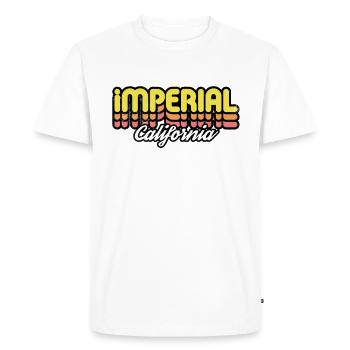 Retro Imperial California - Men's Premium Organic T-Shirt - white - Front - Nico (187cm)