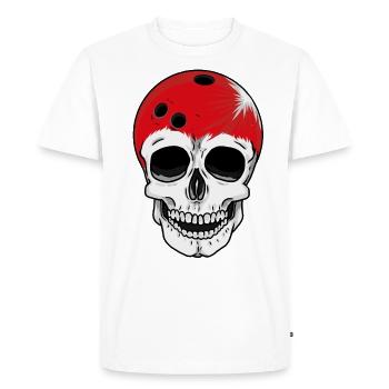 Boule de bowling sport sport - T-shirt Premium bio Homme - blanc - Devant - Nico (187cm)