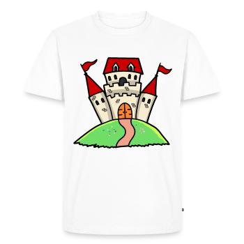 Château Ritterburg Château Forteresse Ritterburg enfants - T-shirt Premium bio Homme - blanc - Devant - Nico (187cm)