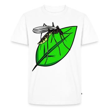 Insectes Moustiques sangsues Moustiques Été - T-shirt Premium bio Homme - blanc - Devant - Nico (187cm)