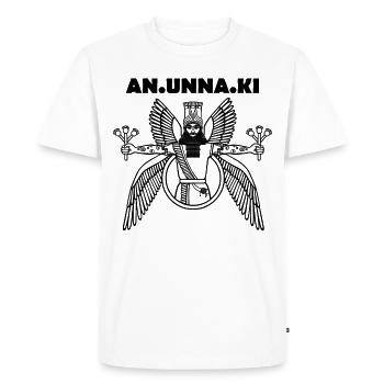 Divinité sumérienne anunnaki - T-shirt Premium bio Homme - blanc - Devant - Nico (187cm)