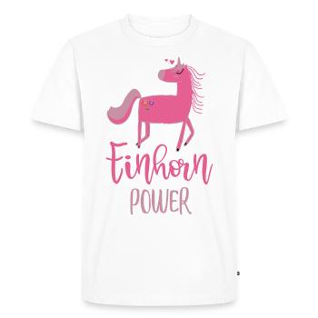 PUISSANCE DE LA LICORNE - T-shirt Premium bio Homme - blanc - Devant - Nico (187cm)