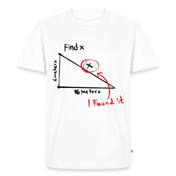 FIND XI FOUND IT GIFT IDEA - Men's Premium Organic T-Shirt - white - Front - Nico (187cm)