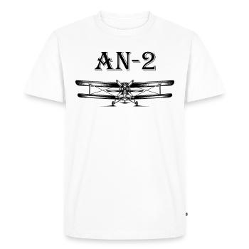 AN 2 retro Aviation Biplaner pour wei - T-shirt Premium bio Homme - blanc - Devant - Nico (187cm)