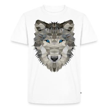 Loup sauvage loup loup loup militaire horreur - T-shirt Premium bio Homme - blanc - Devant - Nico (187cm)