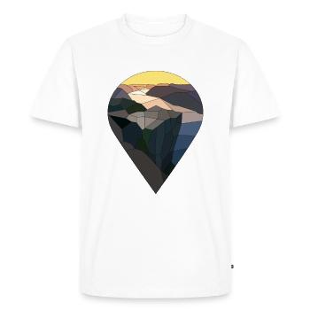 Chaire Preikestolen Prekestolen 604 Norvège Norge - T-shirt Premium bio Homme - blanc - Devant - Nico (187cm)