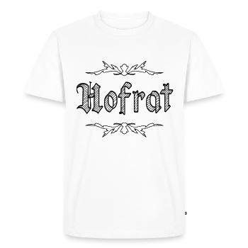 Austrian shirt ● Hofrat ● gift - Men's Premium Organic T-Shirt - white - Front - Nico (187cm)