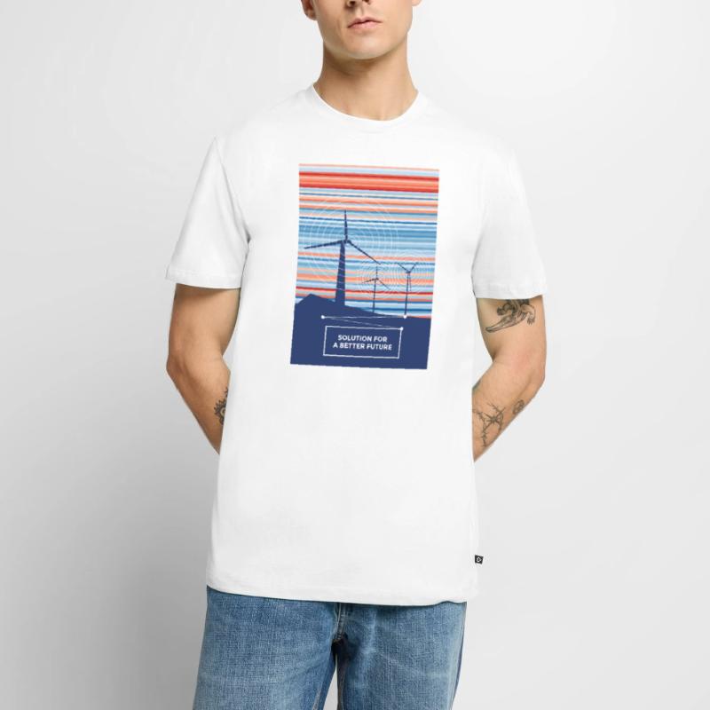 Wind energy solution for a better future Men's Premium Organic T-Shirt