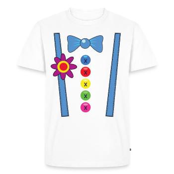 Clown costume T-shirt Mardi Gras group costumes - Men's Premium Organic T-Shirt - white - Front - Nico (187cm)