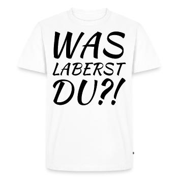 De quoi tu parles? - T-shirt Premium bio Homme - blanc - Devant - Nico (187cm)