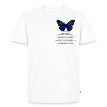 Butterfly effect definition - Men's Premium Organic T-Shirt - white - Front - Nico (187cm)