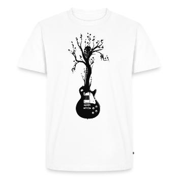Guitar tree smooth t shirt - Men's Premium Organic T-Shirt - white - Front - Nico (187cm)