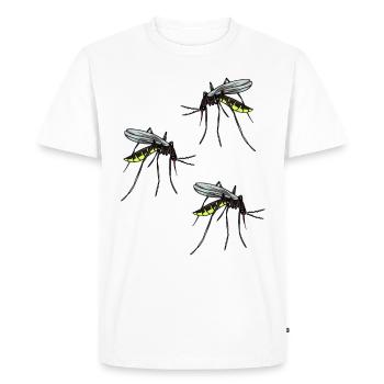 insectes suceur de sang moustique moustique ensanglanté moustiques - T-shirt Premium bio Homme - blanc - Devant - Nico (187cm)
