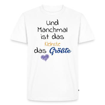 Süßer Baby Spruch - Oma Und Opa Schwangerschaft - Männer Premium Bio T-Shirt - Weiß - Vorne - Nico (187cm)