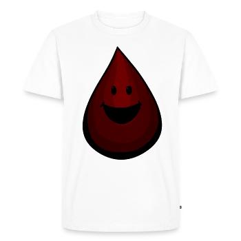 Blood, Drops of Blood, Bloody - Men's Premium Organic T-Shirt - white - Front - Nico (187cm)