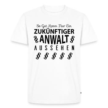 Studium Jura - Männer Premium Bio T-Shirt - Weiß - Vorne - Nico (187cm)