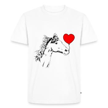 Horse birthday congratulations winner rider pony - Men's Premium Organic T-Shirt - white - Front - Nico (187cm)