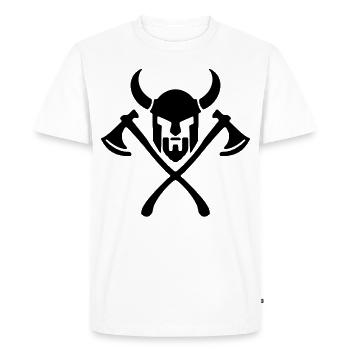 2reborn vikings viking walhalla valhalla warrior - Men's Premium Organic T-Shirt - white - Front - Nico (187cm)