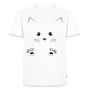 Cat Kitty Kitten Kitten Main Coon Bkh Cadeau - T-shirt Premium bio Homme - blanc - Devant - Nico (187cm)