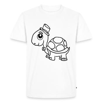tortue carapace armure safari animal mignonne - T-shirt Premium bio Homme - blanc - Devant - Nico (187cm)