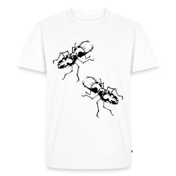 Hirschkaefer insecte insecte écologie nature - T-shirt Premium bio Homme - blanc - Devant - Nico (187cm)