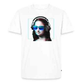Mona Lisa - T-shirt Premium bio Homme - blanc - Devant - Nico (187cm)