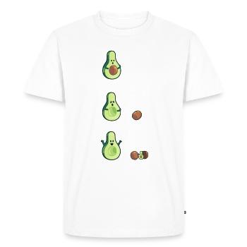 Avocat Grossesse Naissance Bébé Enfant - T-shirt Premium bio Homme - blanc - Devant - Nico (187cm)