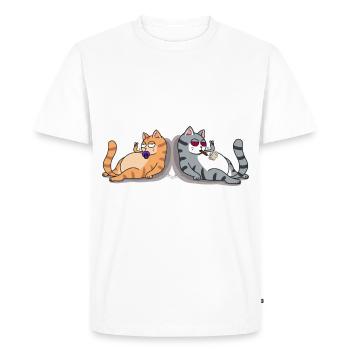 Baby cat future stoner cat joint smoker rib - Men's Premium Organic T-Shirt - white - Front - Nico (187cm)