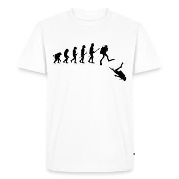 Diver evolution - Men's Premium Organic T-Shirt - white - Front - Nico (187cm)