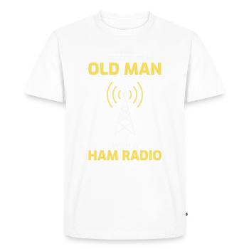Amateur Ham Radio Funny Gift - T-shirt Premium bio Homme - blanc - Devant - Nico (187cm)