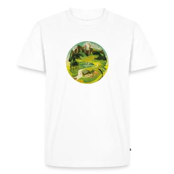 Autriche Autriche Vacances d'été Voyage Voyage - T-shirt Premium bio Homme - blanc - Devant - Nico (187cm)