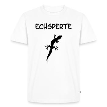 Echsperte für Gecko Eidechsen Echsen Reptilien - Männer Premium Bio T-Shirt - Weiß - Vorne - Nico (187cm)