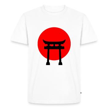Japon - T-shirt Premium bio Homme - blanc - Devant - Nico (187cm)