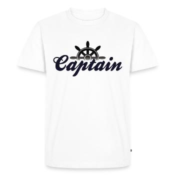 Capitaine Capitaine - T-shirt Premium bio Homme - blanc - Devant - Nico (187cm)