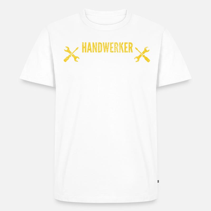 Stundenlohn | Handwerker - Männer Premium Bio T-Shirt - undefined