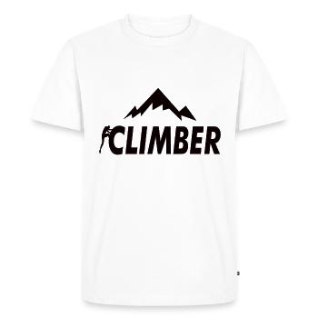 Climbing gift - Men's Premium Organic T-Shirt - white - Front - Nico (187cm)
